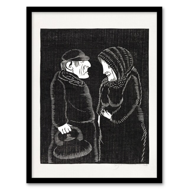 Samuel J De Mesquita Framed Wall Art Print Fantasy Man and woman Home Décor