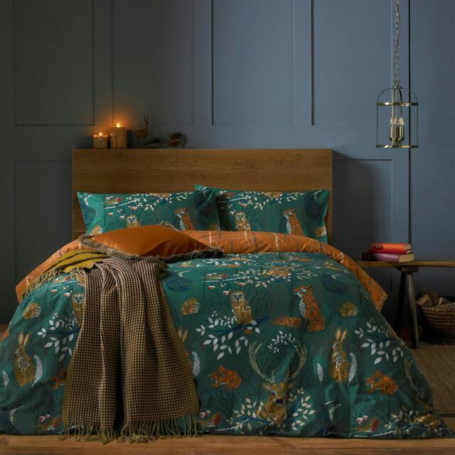 furn. Forest Fauna Woodland King Duvet Cover Set