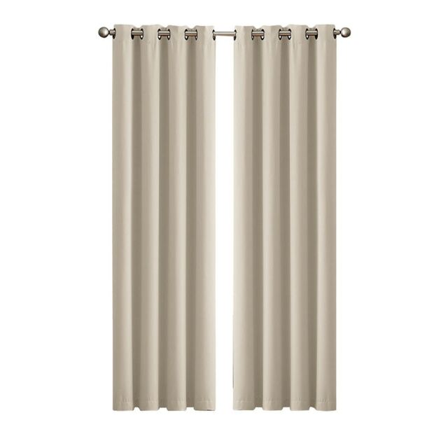 Marlow Blackout Curtains Window Curtain Draperies Pair Eyelet Bedroom Decor White
