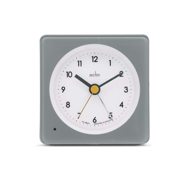Acctim Barber Analogue Alarm Clock Smartlite® Crescendo Easy Set Alarm