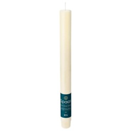 Spaas Rustic Unscented Dinner Candle 25cm - Ivory Cream One Size 1