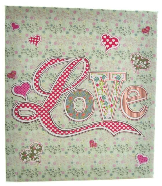 "Laura Darrington Patchwork Collection Wooden ""Love"" Frame - 4"" x 6"" Photo"