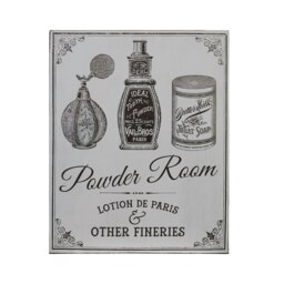 Orsina Durably Constructed Powder Room Wall Plaque, Compact Wall Art, Lightweight Home Decoration Poster