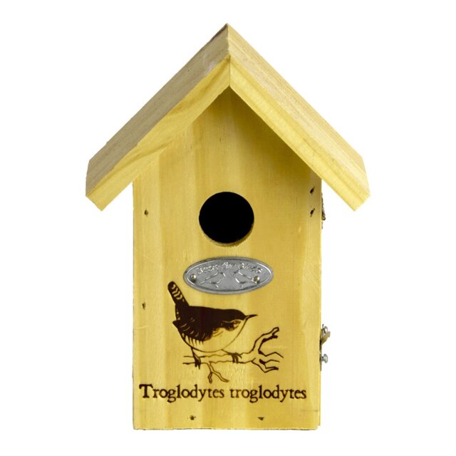 Fallen Fruits Wren Silhouette Wooden Bird House