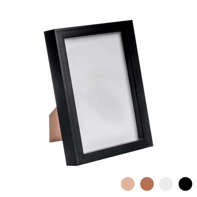 "Nicola Spring A5 (6 x 8"") Photo Frame - Black - 3D Photo Frame Picture Frame Box Portrait Display Case (23.5 x 17cm)"