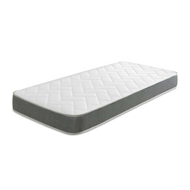 Large Brick Hybrid Mattress - 19cm Deep, Soft Firmness Grey King