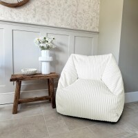rucomfy Indoor Large Snuggle Bean Bag Chair - Adults Jumbo Cord