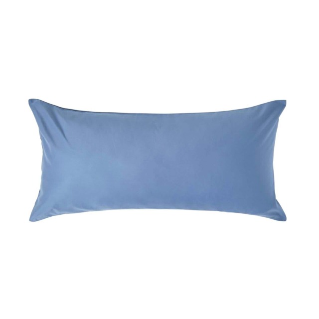 Homescapes Air Force Blue European Size Pillowcase 1000 TC - 40 x 80 cm Blue