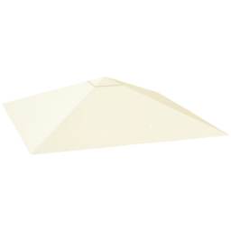 Outsunny 3 x 3(m) Gazebo Canopy Replacement Cover, UPF30+, Cream White