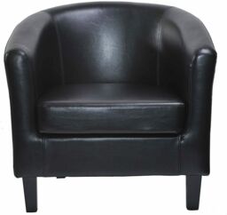 Tub Chair Faux Leather Arm Chair