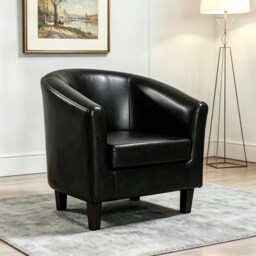 Tub Chair Faux Leather Arm Chair
