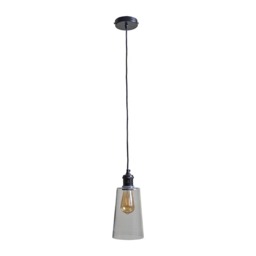 ValueLights Viggo Matte Black and Clear Glass Dome Ceiling Pendant Shade