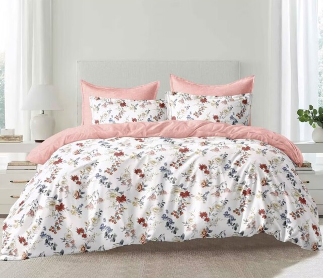 Ezysleep Fleur Floral Printed Duvet Set - Duvet Cover And Matching Pillowcases Multi
