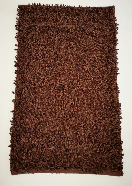 Oxford Shaggy Polyester Rug (55x85 cm) Brown Chocolate 1