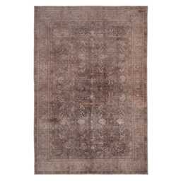 Traditional Design Cotton Chenille Rug Beige Machine Washable 80cm x 150cm