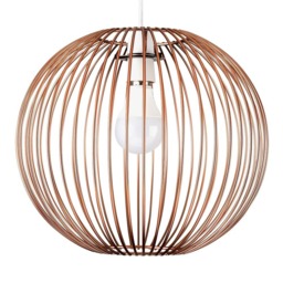 ValueLights Faraday Non Electric Copper Basket Pendant Shade Copper