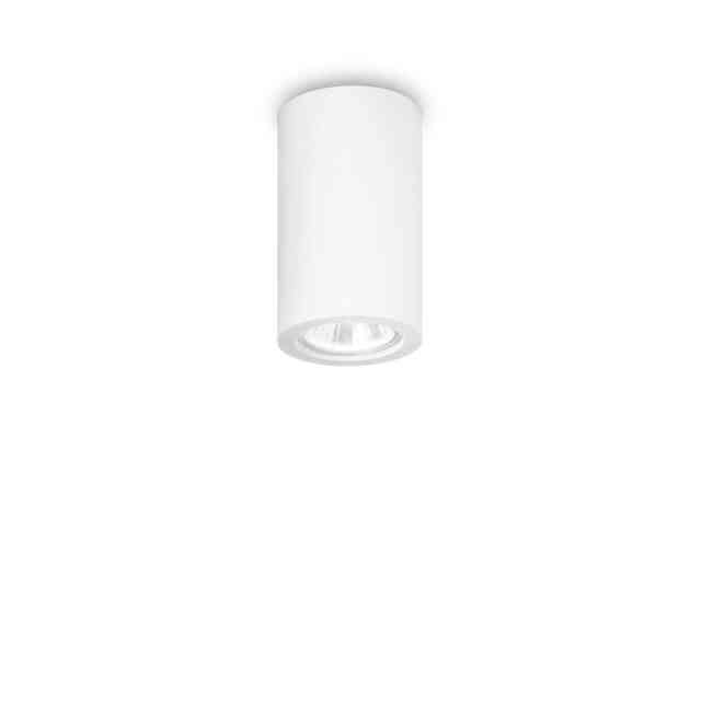 Tower 1 Light Round Surface Mounted Downlight White