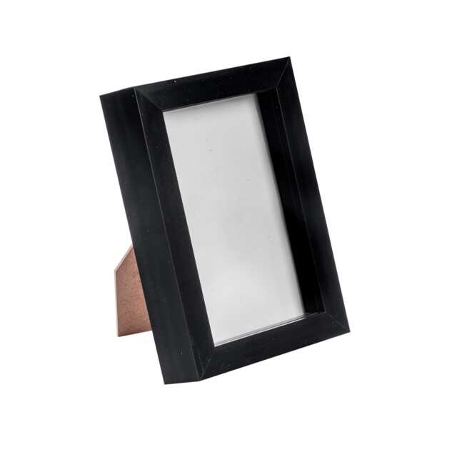 "Nicola Spring 4 x 6"" Photo Frame - Black - 3D Photo Frame Picture Frame Box Portrait Display Case (17.5 x 12.5cm)"