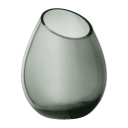 Blomus Drop Glass Vase 19cm - Smoke