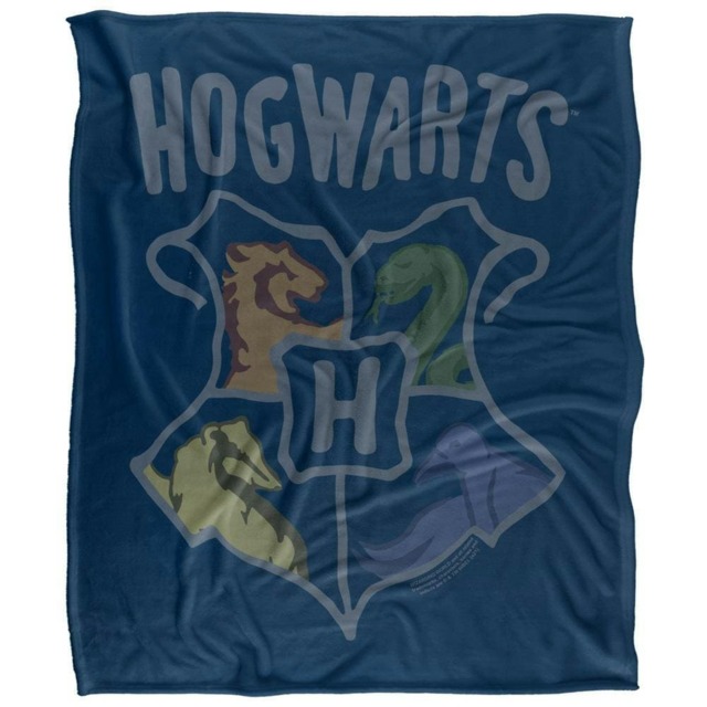Harry Potter Hogwarts Doodle Blanket - Multicoloured - One Size
