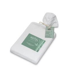 BHS Hotel Collection Bamboo Pair of Housewife Pillowcases, White White White Standard 1