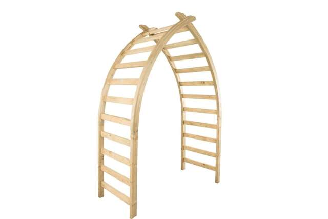 Forest Garden Whitby Curved Wooden Garden Arch
