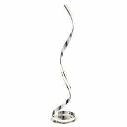 Aria Integrated LED Floor Lamp Chrome Effect Plate & White Acrylic 1 Light IP20