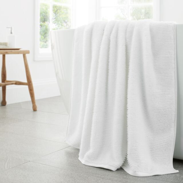 Bianca Soft Zero Twist Spa Cotton Bath Sheet White Bath sheet