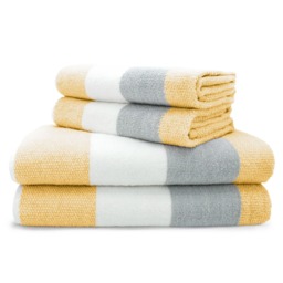 Velosso Weston Stripe Towels 100% Cotton