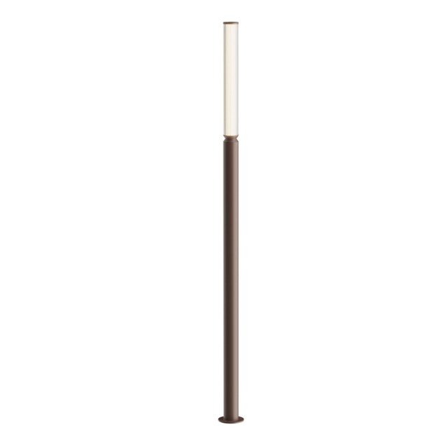 Lit 198cm Outdoor Bollard Brown 3000K 1500lm IP65