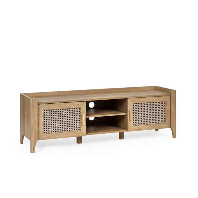 Premium Melrose Media Unit in Oak