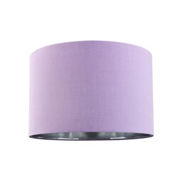 "Contemporary Lilac Cotton 10"" Table/Pendant Lampshade with Shiny Silver Inner Purple Lilac 1"