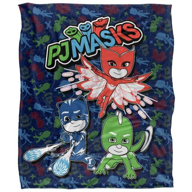 PJ Masks Group Shot Blanket - White - One Size