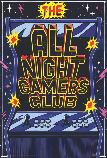 The Late Night Gamers Club 61 x 91.5cm Maxi Poster
