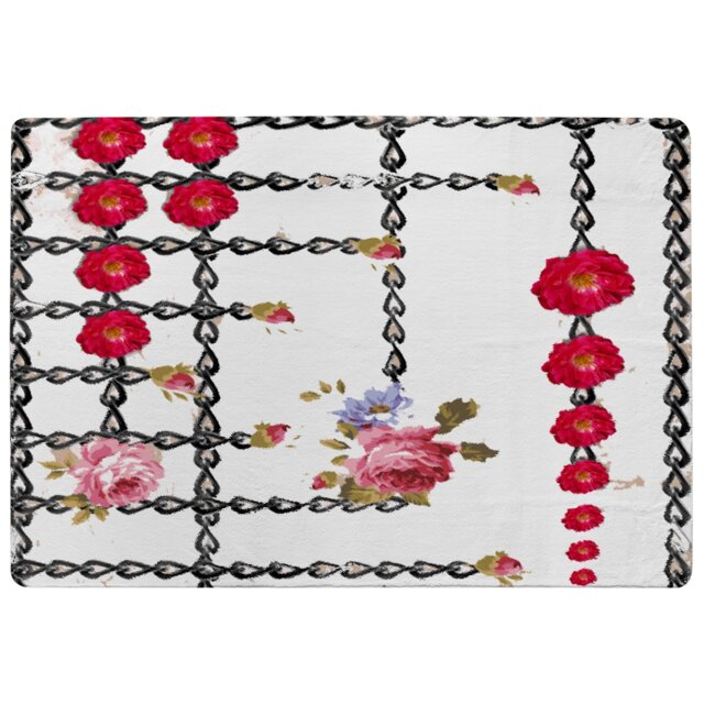 Roses & Chains Designer Rug Multi