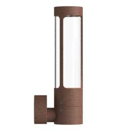Nordlux Helix Outdoor Wall Light Brown Corten Solar GU10 Sensor Coastal/Marine Safe - Mains Powered, IP44