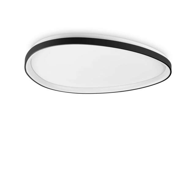 Gemini 81cm ON-OFF Integrated LED Semi Flush Light Black 5400Lm 3000K