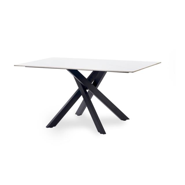 Premium Bramwell 160cm White Marble Dining Table