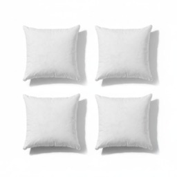 MHG Living Corovin Cushion Inner Pads Pack 4 Hypoallergenic Supportive Cushion Filling -White