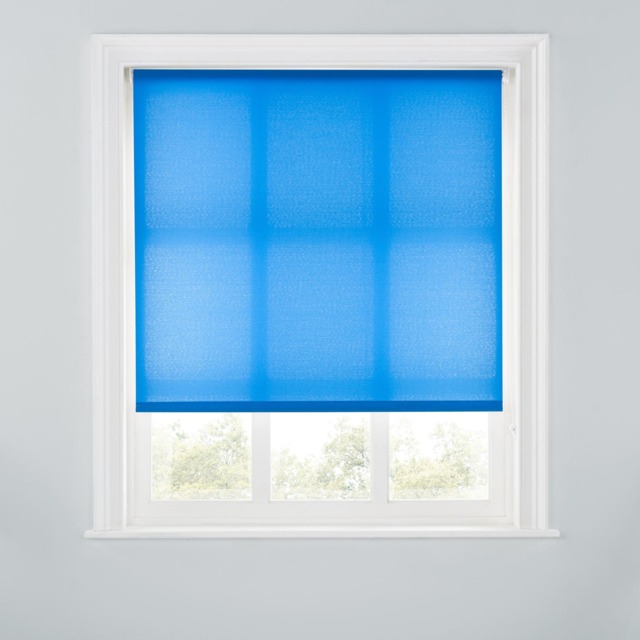 A.Unique Home Premium Trimmable Daylight Roller Window Blind - Light Filtering Fabric - 6FT - ROYAL BLUE - 180CM (W) x 170CM (L)