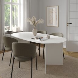 Family Dining table 100x200cm in White