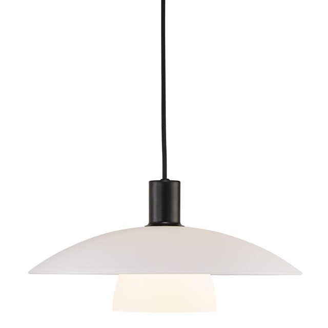 Nordlux Verona Indoor Pendant Light Black Glass E27 Hand Blown Glass - Mains Powered, IP20