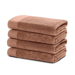 Groundlevel Luxe Collection 4 Piece Egyptian Bath Sheet Set Luxuriously Soft Brown