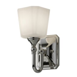 Concord 1 Light Bathroom Over Mirror Wall Light Polished Chrome IP44, G9