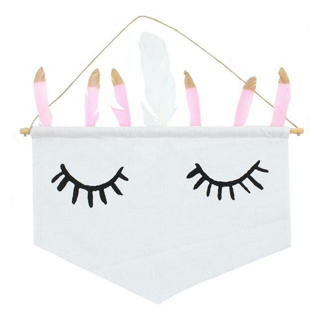 Something Different Fabric Unicorn Flag - White - One Size