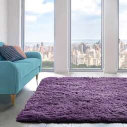 Home Republic Alaska Sponge Back Foldable Rug Long Pile