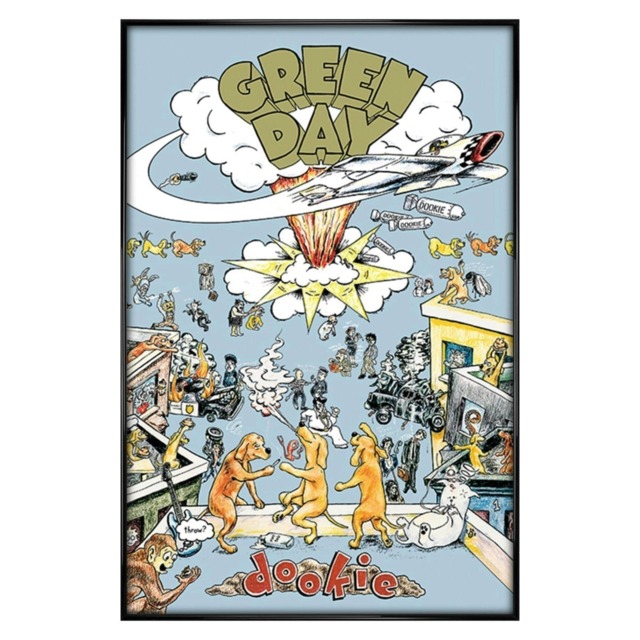 Gloss Black Framed Green Day (Dookie) Maxi Poster Framed Poster