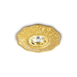 Polka 1 Light Recessed Spotlight Brass, GU10