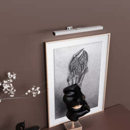 CGC Libra White LED Rechargeable Magnetic USB-C Picture Wall Light White White Height: 20.00 cm, Width: 45.00 cm, Depth: 40.00 cm