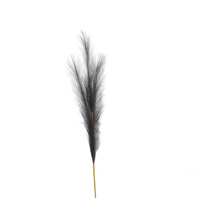 Hill Interiors Pampas Grass Artificial Flower - Grey - 120cm x 30cm x 30cm